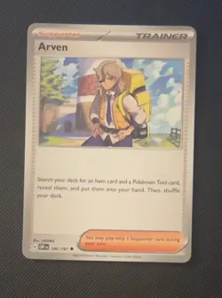 Pokemon TCG Arven Trainer Sv03: Obsidian Flames Non-Holo Card 186/197 NM - Image 1