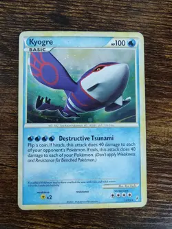 Kyogre 2011 Call of Legends 12/95 Holo Pokemon Card - Image 2