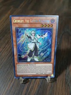 Crowley, the Gifted Magistus 1st Edition Secret Rare Card BLMM-EN044 Yu-Gi-Oh! - Image 1