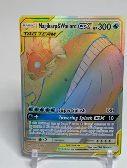 Magikarp & Wailord GX Secret Tag Team 183/181 Pokemon Card English Team Up TCG - Image 1
