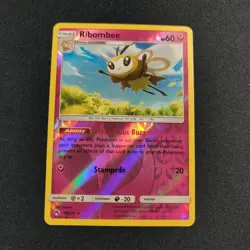 Ribombee 146/214 Sm-Lost Thunder Reverse Holo Pokemon Tcg Card - Image 1
