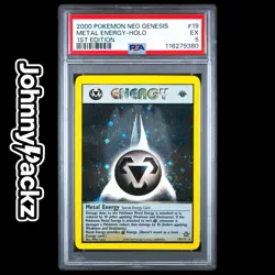 Pokemon TCG - PSA 5 Metal Energy 19/111 - 1st Edition Holo Card - Neo Genesis - Image 1