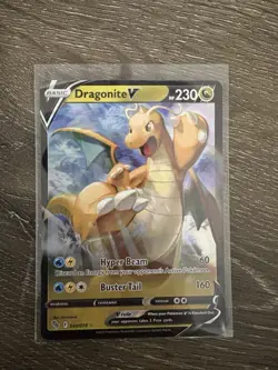 Pokemon TCG Dragonite v Full Art Holo Ultra Rare Card 049/078 Pokemon Go - Image 1
