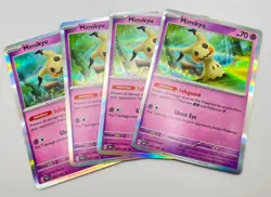Mimikyu Holo 037/091 x4 4x Pokemon Card Paldean Fates Playset - Image 1