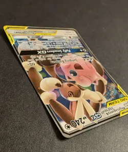 Pokemon TCG Mega Lopunny & Jigglypuff GX 165/236 Cosmic Eclipse Holo Card NM - Image 4