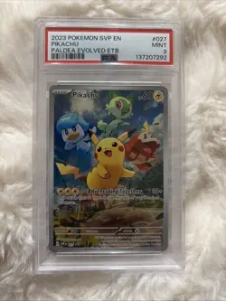 Pokemon Pikachu Paldea Evolved Black Star Promo Card #027 - Image 1