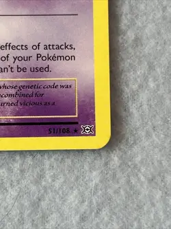 Mewtwo 51/108 XY Evolutions Pokemon TCG Card Psychic Type LP (A) - Image 5