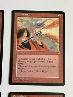 4x Pyroblast Ice Age MTG Cards Common Instant Magic Playset x4 MP - Image 3