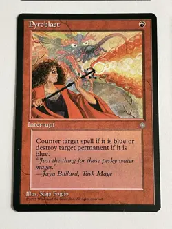 4x Pyroblast Ice Age MTG Cards Common Instant Magic Playset x4 MP - Image 4