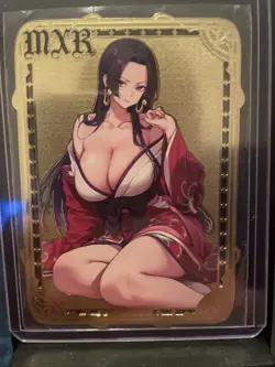 Boa Hancock One Piece Waifu Double Sided Metal Card 19/100 - Image 1