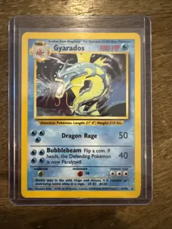 Pokemon Gyarados Holo Rare TCG Card 6/102 WOTC Base Set - Image 1