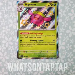 Pokemon Card Skiploom 097/091 Secret Rare Scarlet Violet Paldean Fates Singles - Image 1