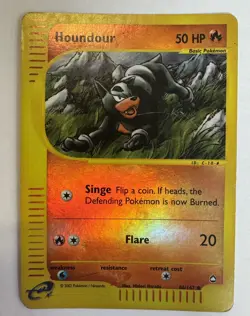 Houndour - 86/147 - Pokemon Aquapolis Reverse Holo Rare Card LP - Image 1