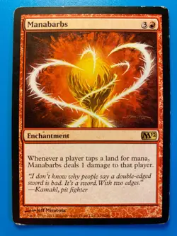 MTG 1x Manabarbs # 150 Core Set 2012 M12 Modern Magic the Gathering Card x1 MP - Image 1
