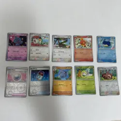 Pokemon TCG MISCUT ERROR Reverse Holo Card Lot Of 10 - Journey Together - Image 1