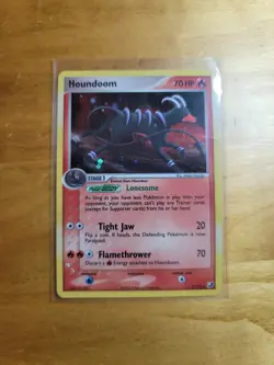 Houndoom 7/115 Unseen Forces Cosmos Holo Rare Pokemon TCG Card LP - Image 1