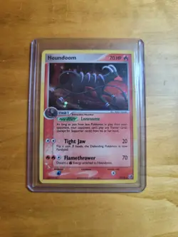 Houndoom 7/115 Unseen Forces Cosmos Holo Rare Pokemon TCG Card LP - Image 3