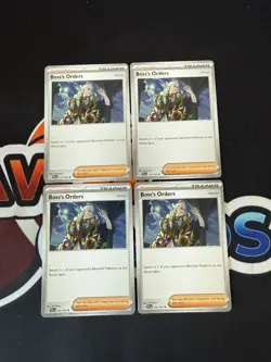Boss's Orders Ghetsis 172/193 4x Paldea Evolved Playset Rare Pokemon Card - Image 1