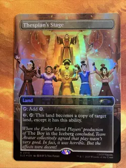 MTG Foil Borderless Thespian's Stage Secret Lair X Avatar: The Last Airbender NM - Image 1
