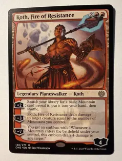 Koth, Fire of Resistance - Phyrexia: All Will Be One LP MTG Magic - Image 1