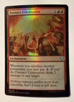 Magic the Gathering MTG Furnace Celebration (181) Commander Legends LP FOIL - Image 1