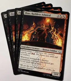 MTG Avatar U Zhao, Ruthless Admiral #0252 PLAYSET 4X X4 - Image 1