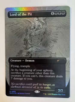 Lord of the Pit 0893 Sketch Rainbow Foil Secret Lair Drop SLD MTG NM - Image 1