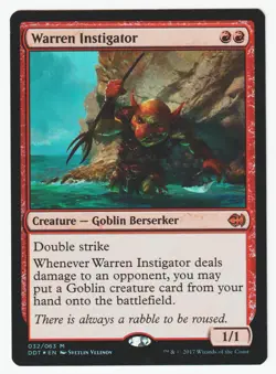 Warren Instigator - Merfolk vs. Goblins #32 LP Foil MTG Magic the Gathering - Image 1