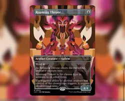 Magic: The Gathering LCI Roaming Throne (borderless non-foil). Pack fresh! - Image 1