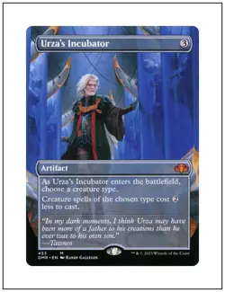 1x Urza's Incubator, Borderless Art, Dominaria Remastered, Magic MTG NM - Image 1
