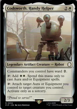MTG Codsworth, Handy Helper (14) | NM | Universes Beyond: Fallout {PIP} - Image 1