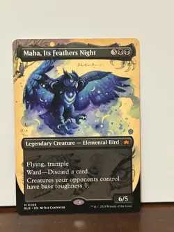 Maha Its Feathers Night from Bloomburrow MTG 289 BORDERLESS MYTHIC M/NM 1x - Image 1