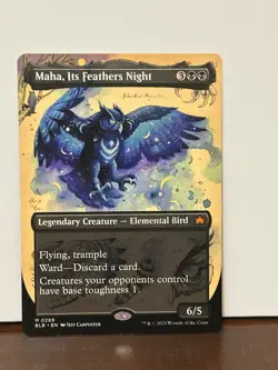 Maha Its Feathers Night from Bloomburrow MTG 289 BORDERLESS MYTHIC M/NM 1x - Image 2