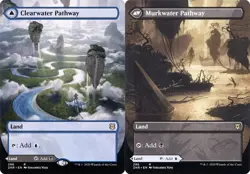 Clearwater Pathway // Murkwater Pathway - Extended Art Zendikar Rising NM MTG - Image 1