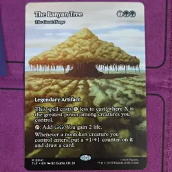 Magic: The Gathering The Banyan Tree Foil Legendary Artifact Green TLE M 0041 - Image 1