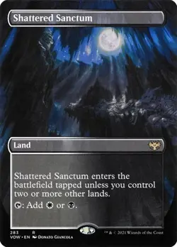 Shattered Sanctum - Extended Art VOW NM MTG - Image 1