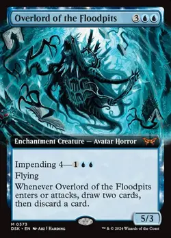 Overlord of the Floodpits - Extended Art DSK NM MTG - Image 1