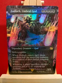 Zodiark, Umbral God FOIL (Borderless) - Final Fantasy - NM - Rare - MTG - Image 1