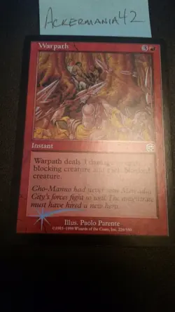1 x Warpath - Foil - Mercadian Masques - LP - Magic The Gathering - MTG - Image 1