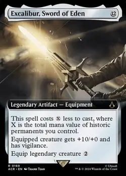 Excalibur, Sword of Eden - Extended Art ACR NM MTG - Image 1