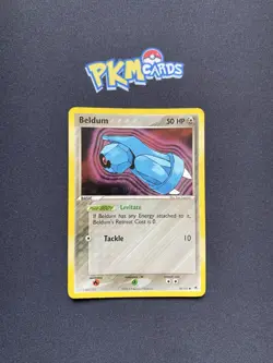 Pokemon TCG Beldum Hidden Legends Pokemon 28/101 Reverse Holo Rare LP. - Image 1