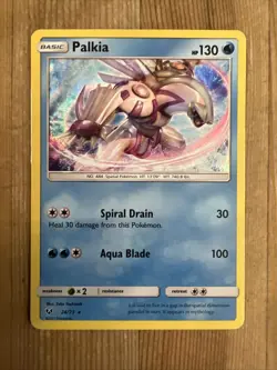 Palkia - 24/73 - Holo Rare - Sun & Moon Shining Legends - Pokemon TCG- LP/MP - Image 1