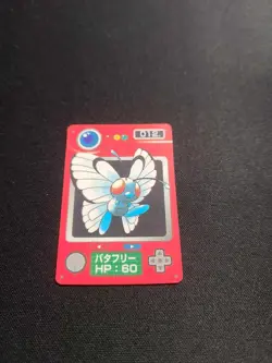 1997 Played Pokemon 012 Butterfree Mini Carddass Pocket Monsters Zukan Japanese - Image 1