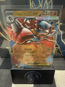 Pokemon TCG Mega Evolution Mega Lucario ex 077/132 English NM - Image 1