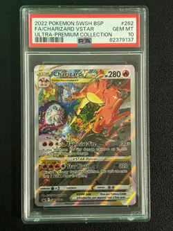 Pokemon TCG: Charizard SWSH262 PSA 10 UPC Promo - Image 1