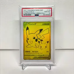 2021 Pokemon SWSH BSP Pikachu V Celebrations Ultra Premium Collection PSA 10 - Image 1