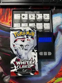 VERY HEAVY! GOD PACKUUU 22.71g White Flare Pokemon TCG Booster (SEALED) - Image 1