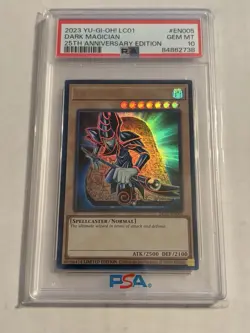 2023 YU-GI-OH! #LC01-EN005 DARK MAGICIAN 25TH ANNIVERSARY EDITION PSA 10 - Image 1
