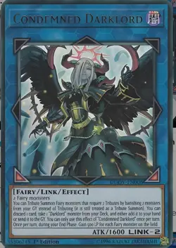 Condemned Darklord DUOV-EN006 Duel Overload 1st Edition - Image 1