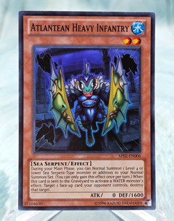 Yugioh Atlantean Heavy Infantry AP02-EN006 Super Rare Unlimited - NM - Image 1